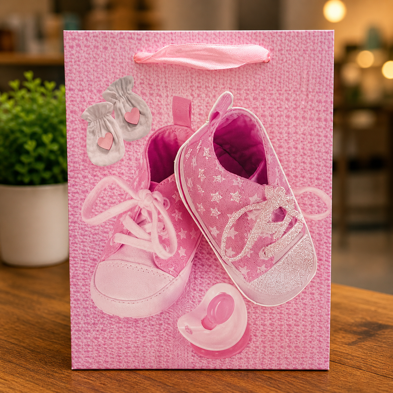 Bolsa de Regalo Baby Rosada – Diseño Infantil Premium para Nacimientos y Baby Shower