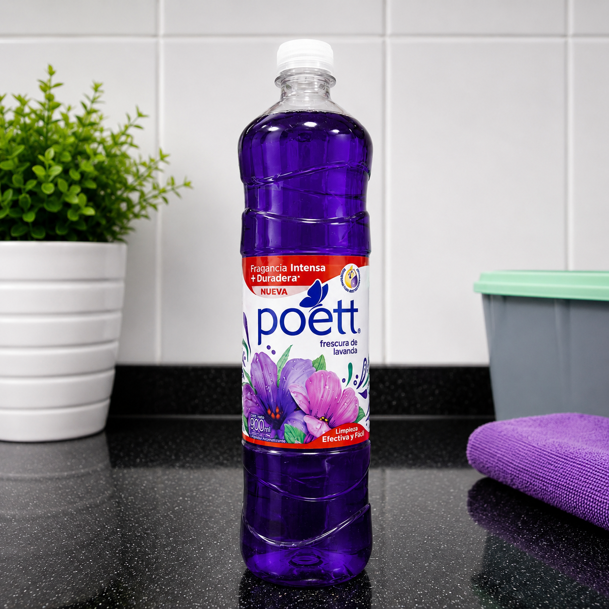 Poett Frescura de Lavanda 900 ml – Limpiador Aromatizante Multiuso