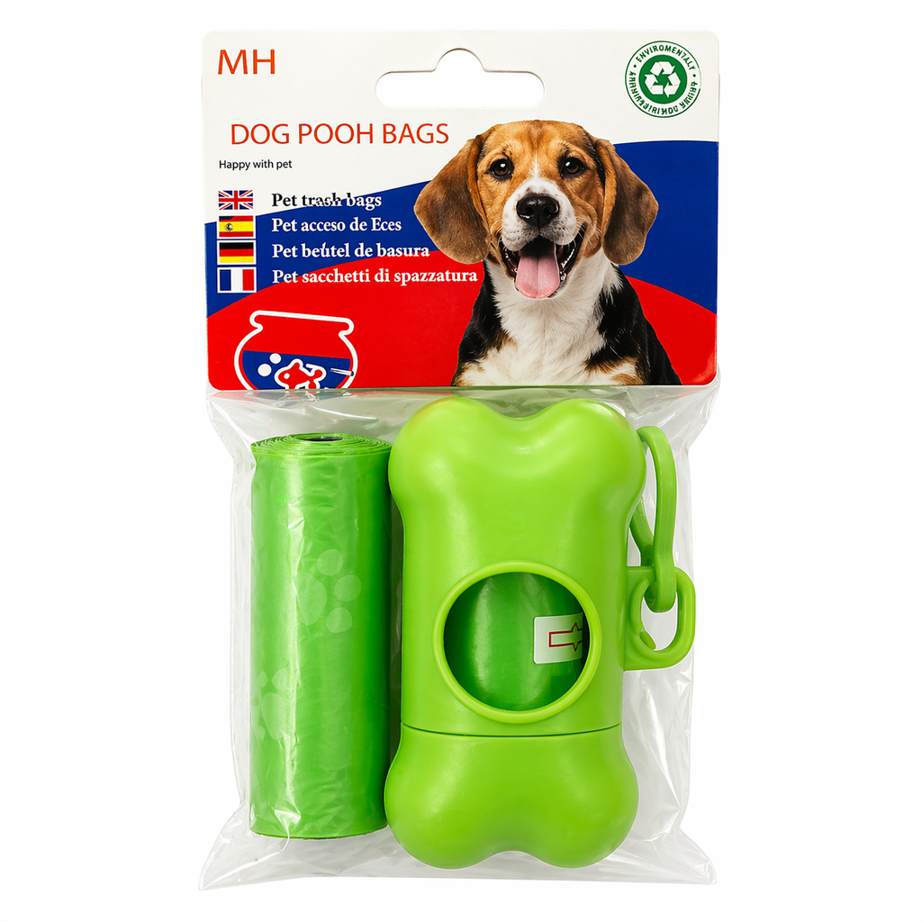 Dispensador de Bolsas para Mascotas + Rollos Incluidos