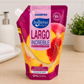 Shampoo Ballerina Natural Largo Increíble con Keratina Vegetal y Proteínas | Durazno y Aceite de Jojoba Refill