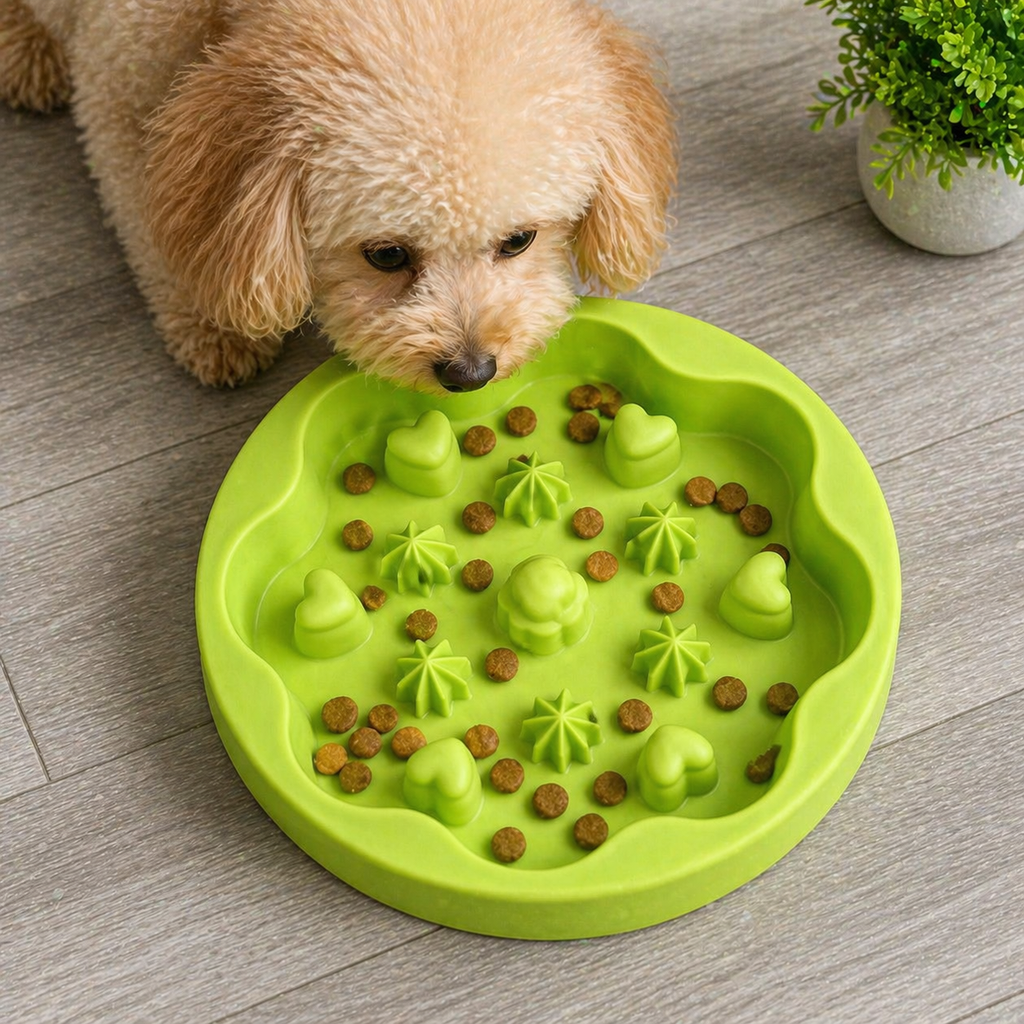 Plato Interactivo Slow Feeder para Mascotas Antiansiedad