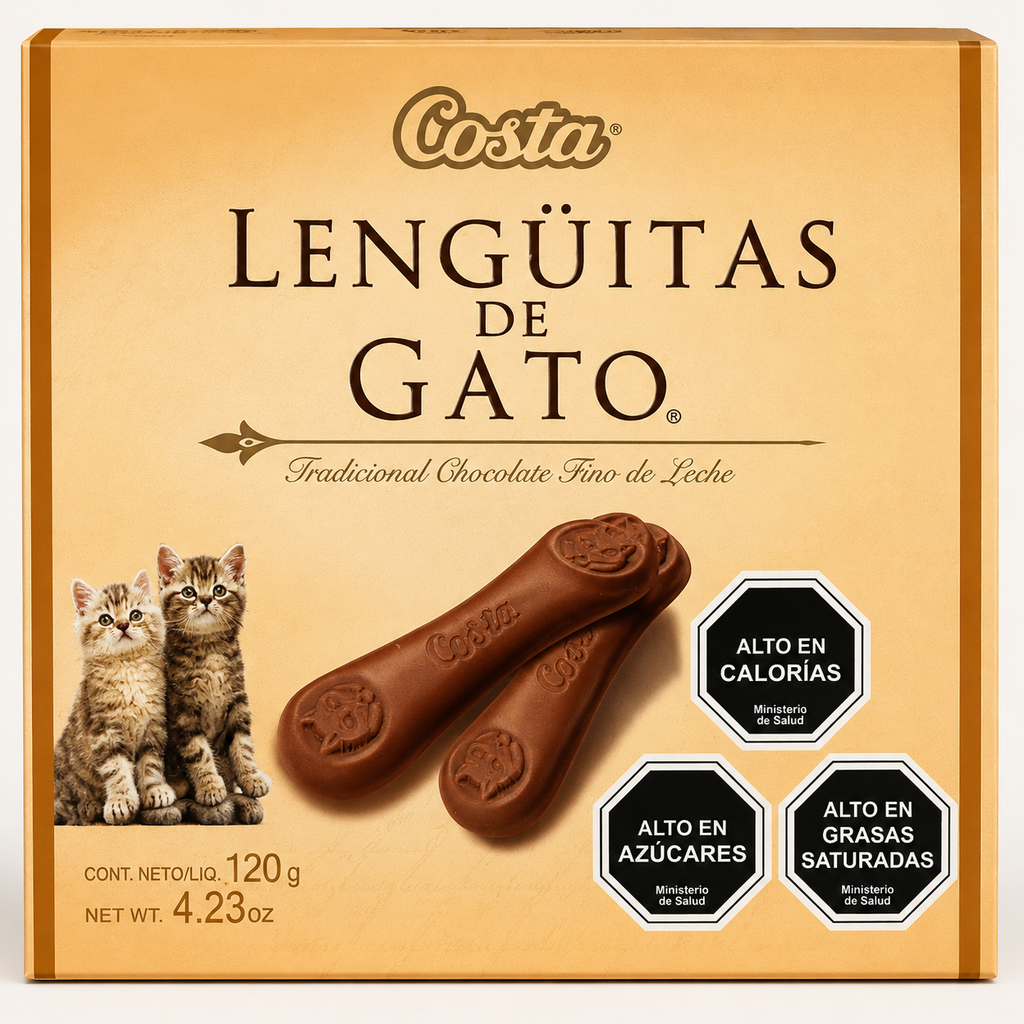🍫 Deliciosas Lengüitas de Gato Costa 🍫