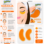 Parches de Ojos Naranja Bubbaluu – Hidratación y Anti Ojeras (1 Par)
