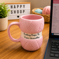 Tazón Knit Happens – Diseño Tejido Estilo Lana