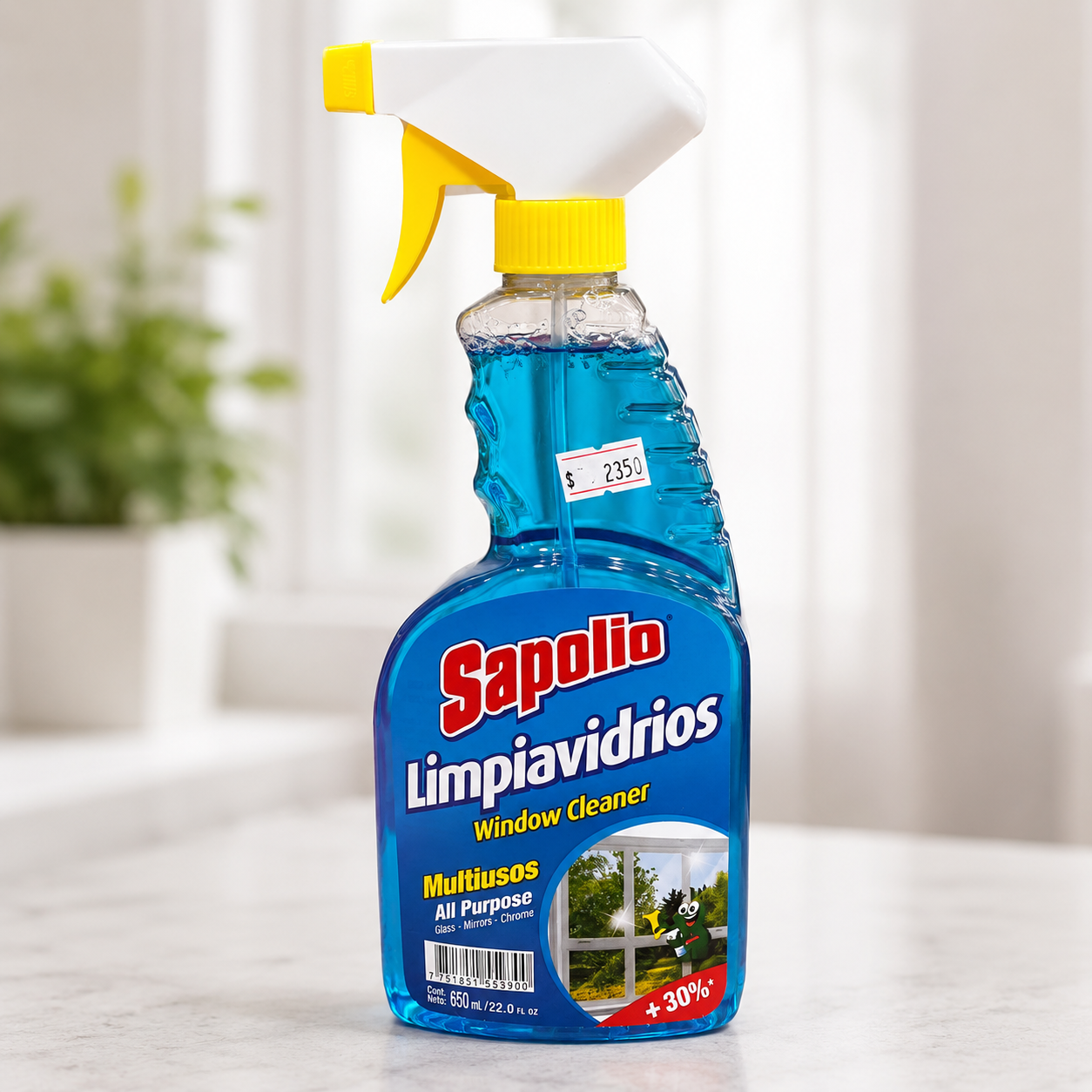 🪟 Sapolio Limpiavidrios Multiusos 650 ml con Gatillo
