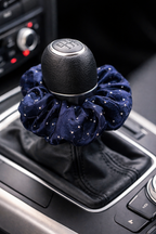 Scrunchie Satin Navy Shine
