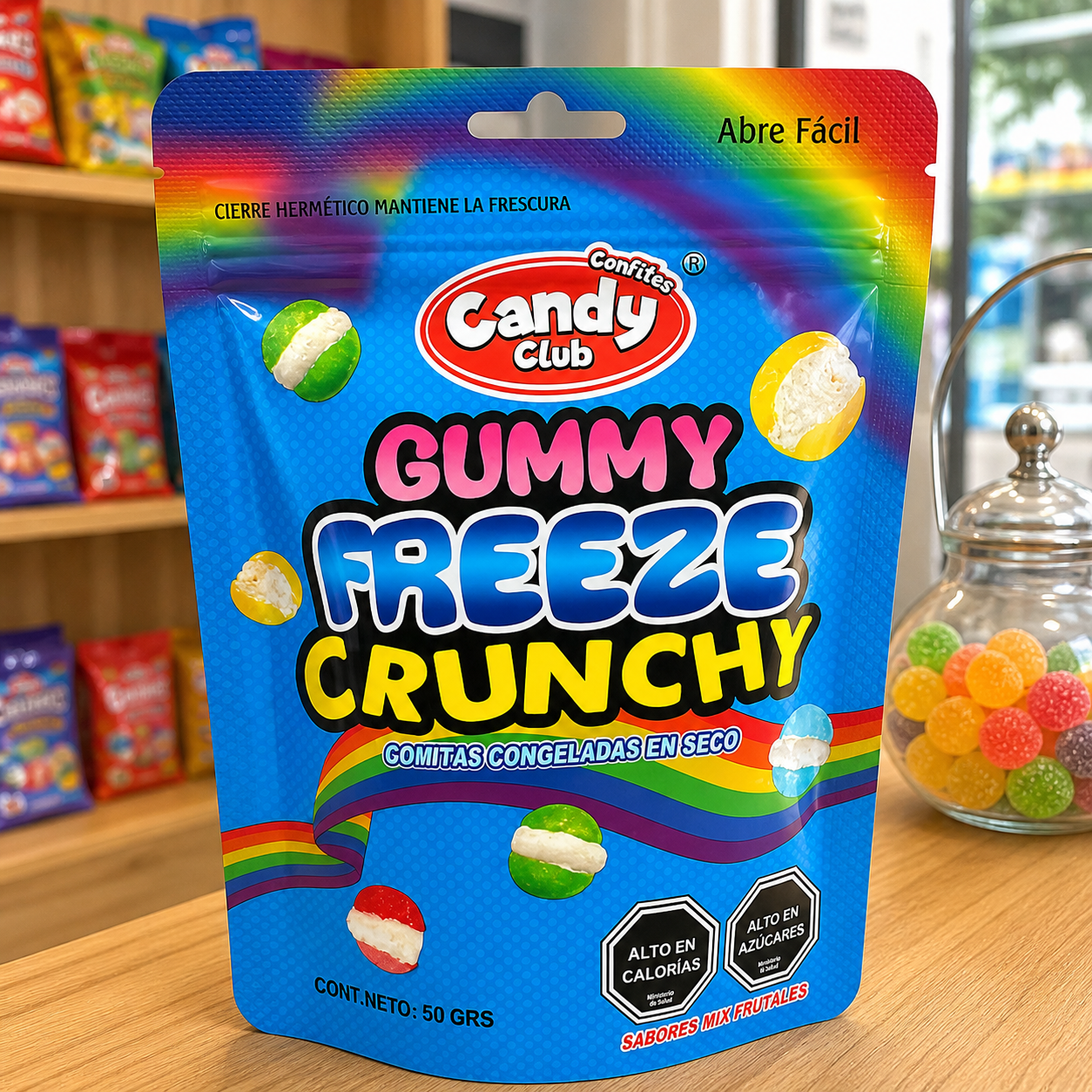 Gummy Freeze Crunchy – Gomitas Liofilizadas Crunchy | Explosión de Sabor Frutal
