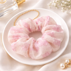 Scrunchie Floral Soft Pink