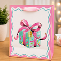 Bolsa de Regalo “Gift Box” – Diseño Elegante con Lazo Rosado y Estilo Premium