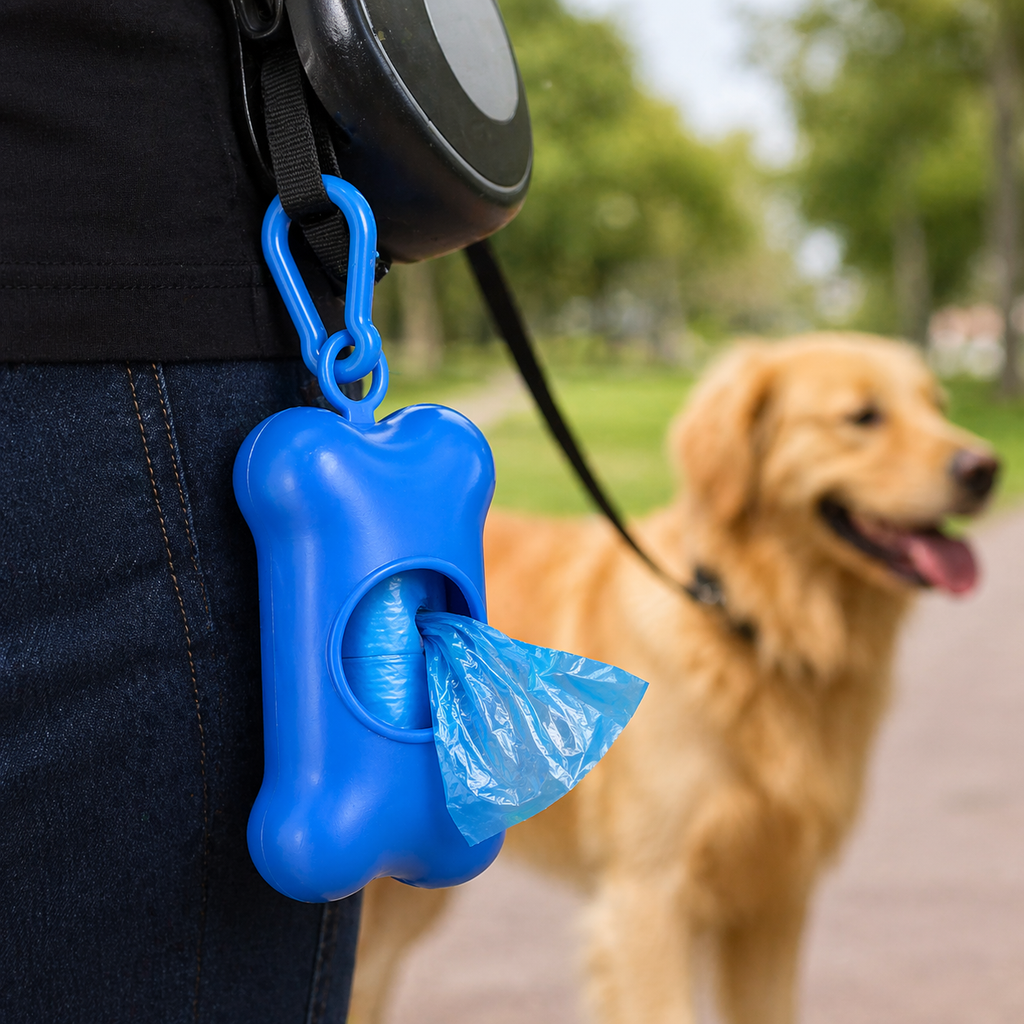 Dispensador de Bolsas para Mascotas + Rollos Incluidos