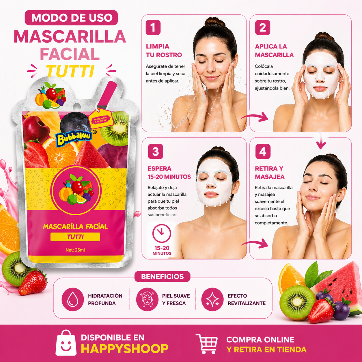 Mascarilla facial Tutti – Hidratación intensa