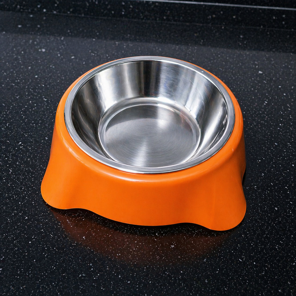 Plato para Mascotas con Bowl de Acero Desmontable Antideslizante