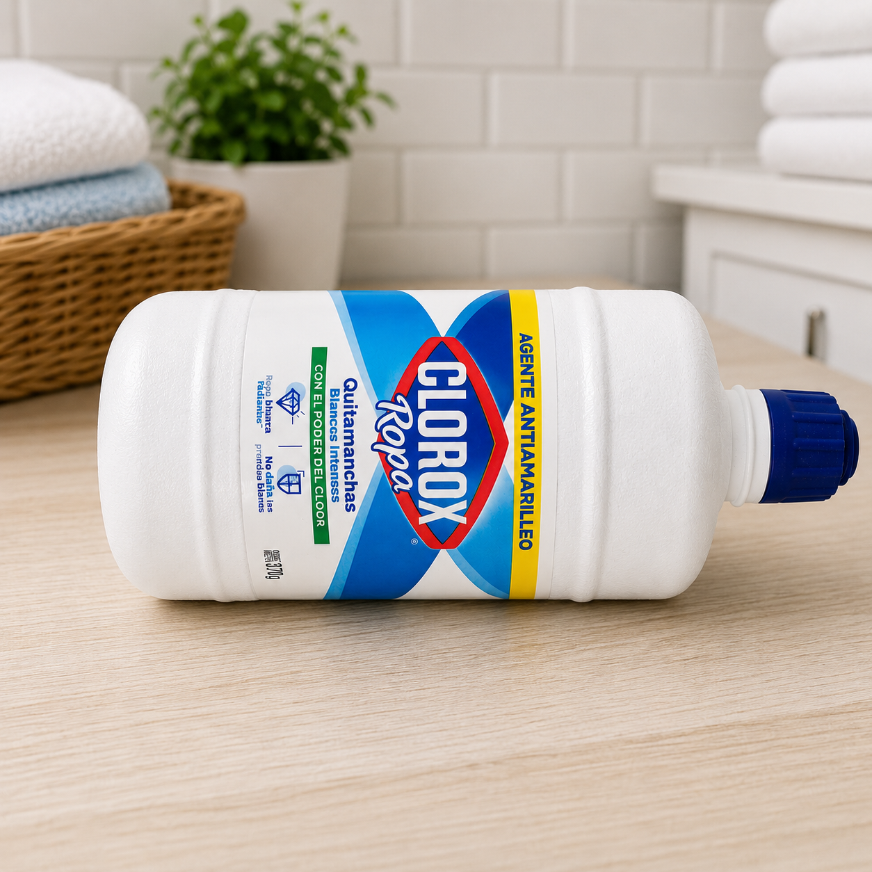 Clorox Ropa Quitamanchas Blancos Intensos 370 g | Agente Antiamarilleo para Ropa Blanca