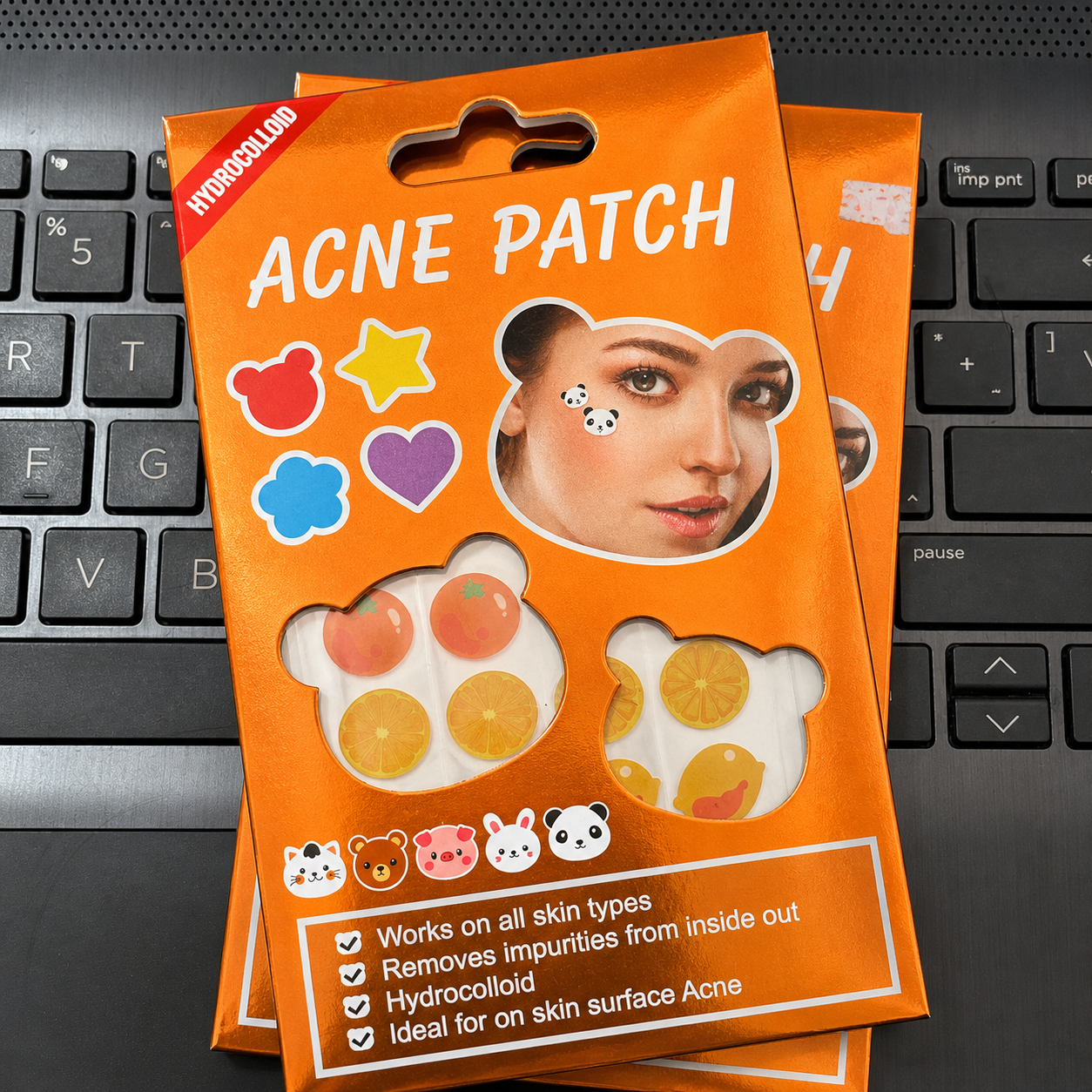 Parches Anti Acné Hidrocoloides Panda – Elimina Granitos Rápido y Sin Marcas