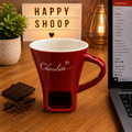 🍫 Taza Chocolate Mug – Diseño con Espacio para Dulces