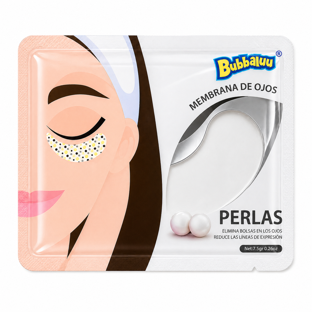Parches de Ojos Perlas Bubbaluu – Hidratación y Anti Ojeras (1 Par)
