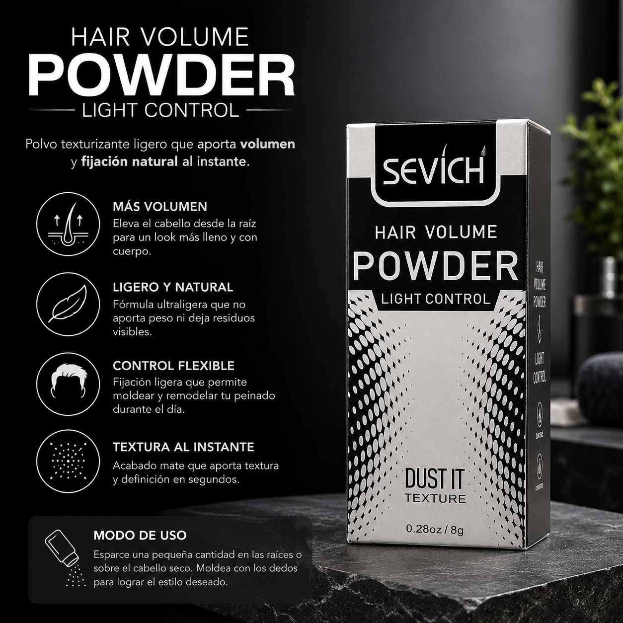 Sevich Hair Volume Powder Light Control Dust It 8g