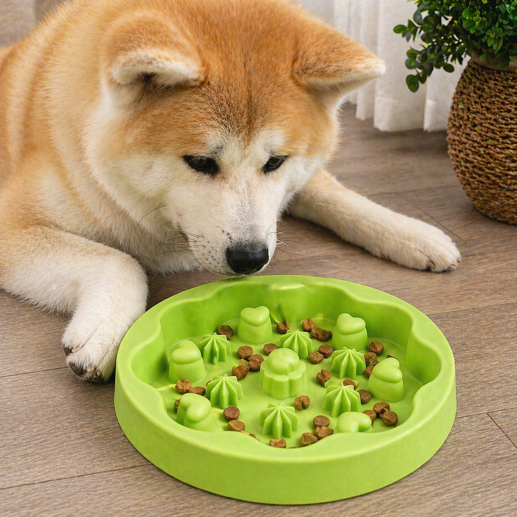 Plato Interactivo Slow Feeder para Mascotas Antiansiedad