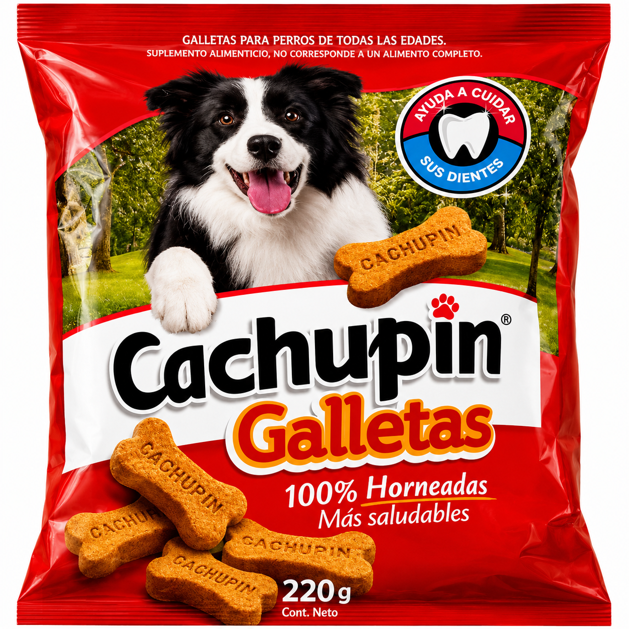 🐶 Cachupín Galletas para Perros 220g | Premio Saludable y Delicioso
