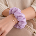 Scrunchie Lila Elegante con Brillos