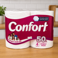 🧻 Papel Higiénico Confort Doble Hoja 50 m – Pack 4 Rollos