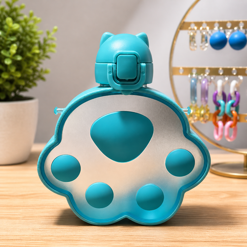 Botella de agua Diseño Huella Paw Cute