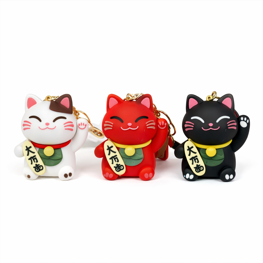 Llavero Gato de la Suerte (Maneki Neko)