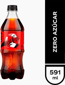 🥤 Coca-Cola Zero Azúcar 591 ml – Botella Individual